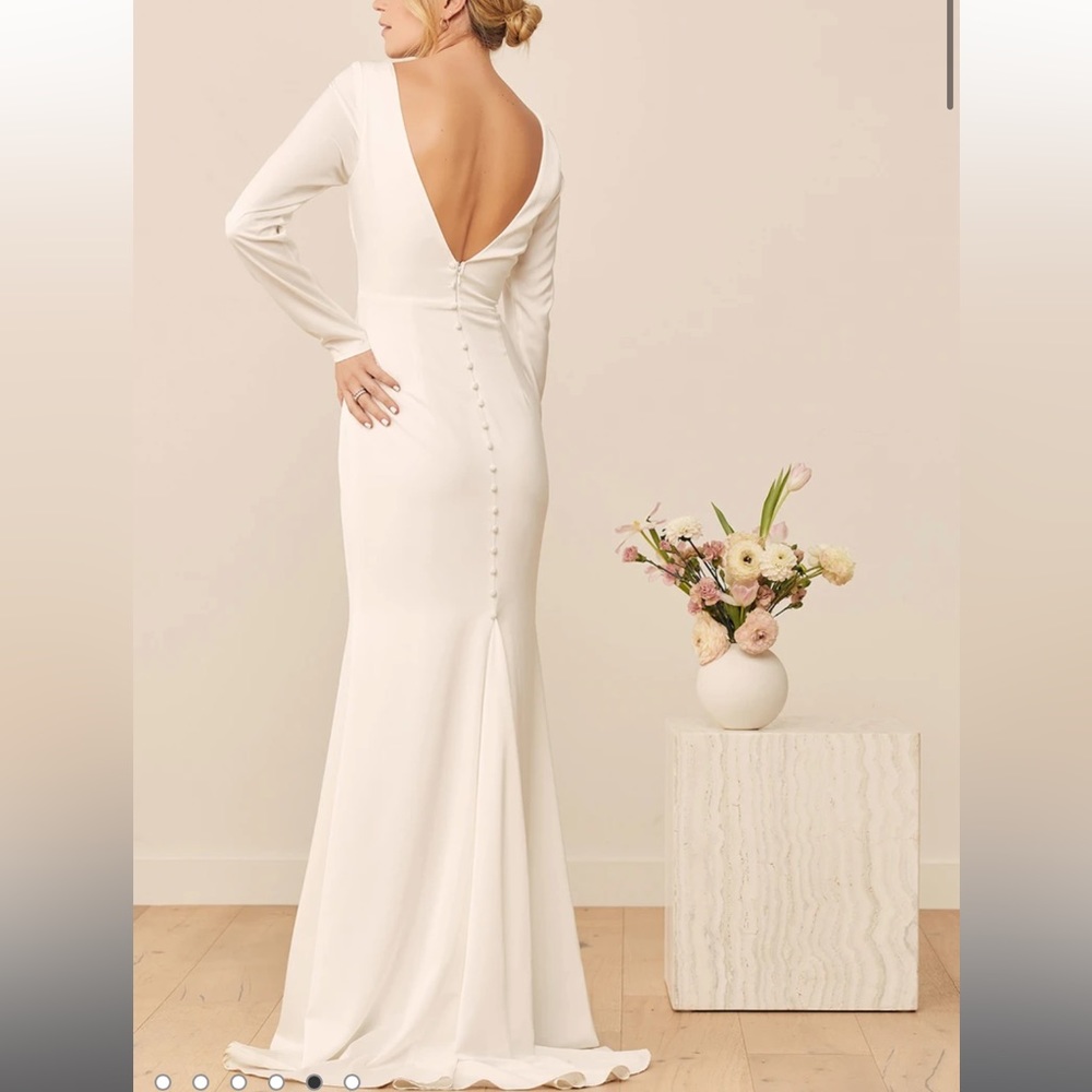 Long Sleeve Wedding Gown NWT XS